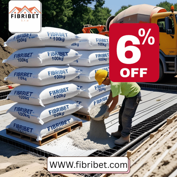 FIBRIBET – Balení 300 kg s 6 % slevou – Ekonomické řešení pro střední projekty